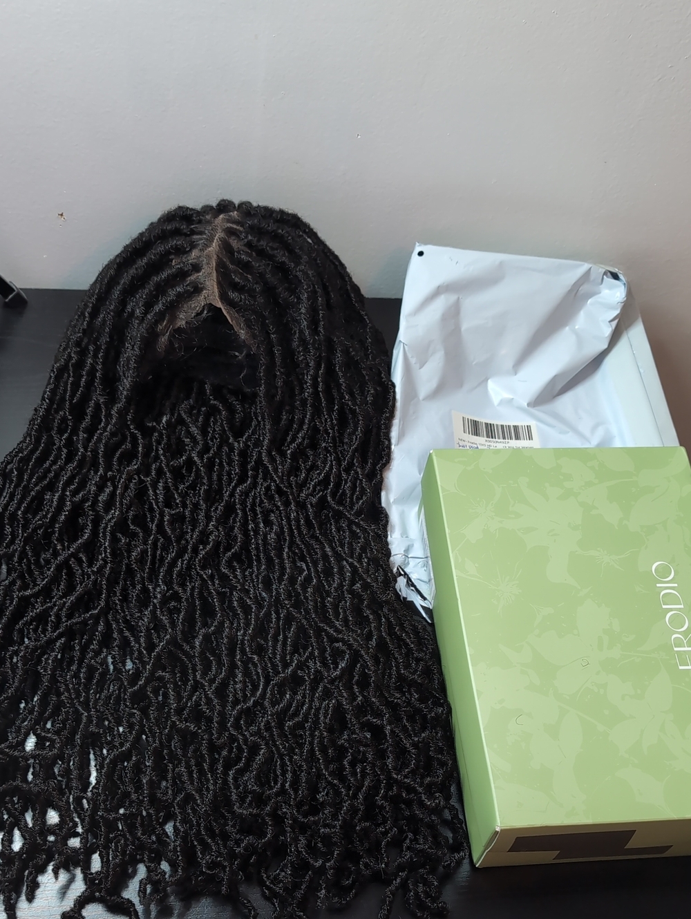 26-in Dreadlock Twist Braid Wig 13x5 Lace Front 180% Density Natural Black